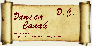 Danica Čanak vizit kartica